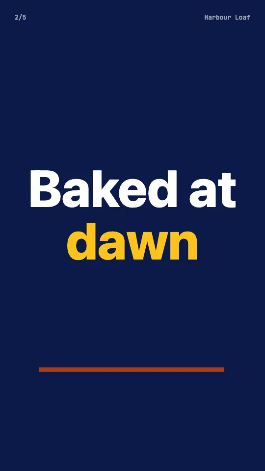 Kinetic type template: a short phrase in large letters, one word highlighted
